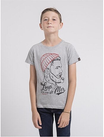 Camiseta de cuello redondo de puro algodón JOUANCY-J