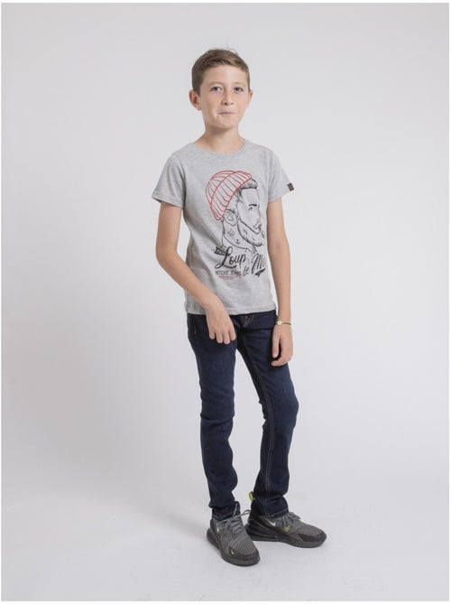 Camiseta de cuello redondo de puro algodón JOUANCY-J - Kiabi
