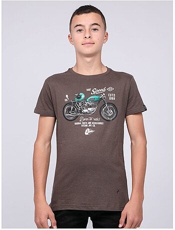 Camiseta de cuello redondo de puro algodón JOUMEA-J