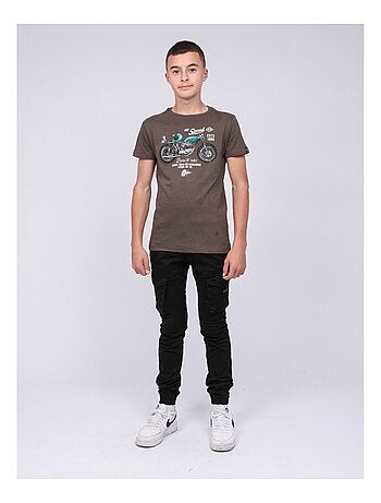 Camiseta de cuello redondo de puro algodón JOUMEA-J