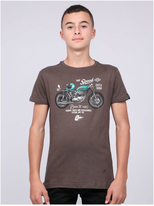 Camiseta de cuello redondo de puro algodón JOUMEA-J - Kiabi