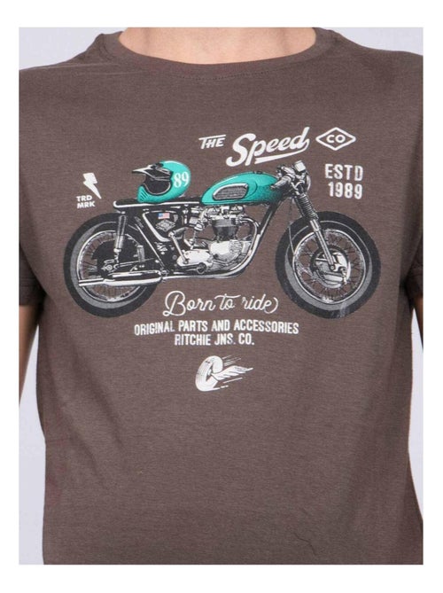 Camiseta de cuello redondo de puro algodón JOUMEA-J - Kiabi