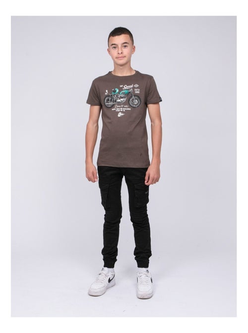 Camiseta de cuello redondo de puro algodón JOUMEA-J - Kiabi