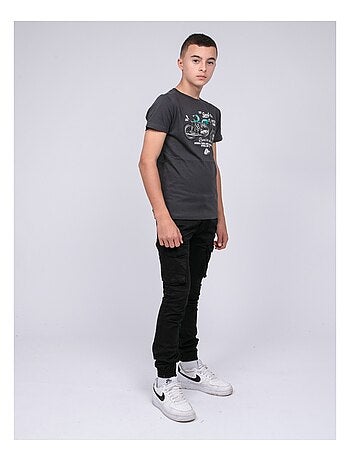 Camiseta de cuello redondo de puro algodón JOUMEA-J