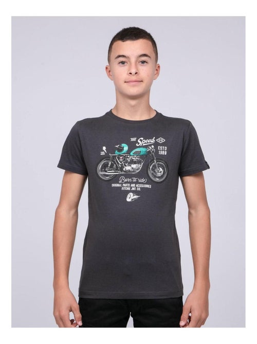 Camiseta de cuello redondo de puro algodón JOUMEA-J - Kiabi