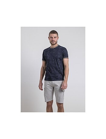 Camiseta de cuello redondo de puro algodón NADOMAX