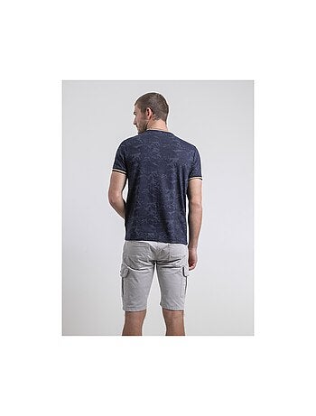 Camiseta de cuello redondo de puro algodón NADOMAX