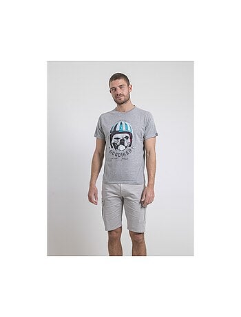 Camiseta de cuello redondo de puro algodón NAMATOU