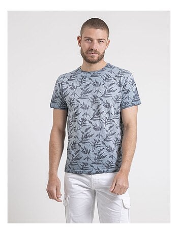 Camiseta de cuello redondo de puro algodón NAOKI