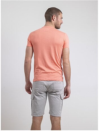 Camiseta de cuello redondo de puro algodón NAPAMIEL