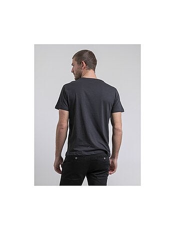 Camiseta de cuello redondo de puro algodón NAPAMOX