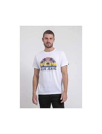 Camiseta de cuello redondo de puro algodón NAPOUR