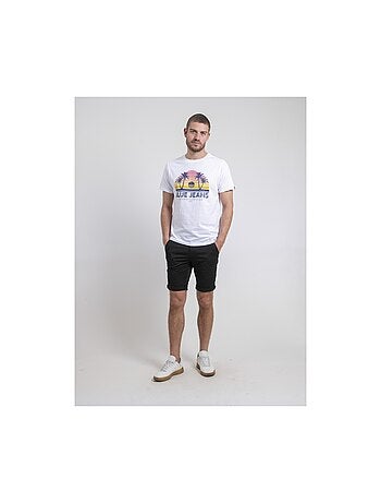 Camiseta de cuello redondo de puro algodón NAPOUR