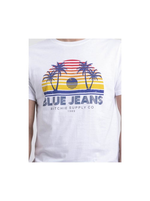 Camiseta de cuello redondo de puro algodón NAPOUR - Kiabi