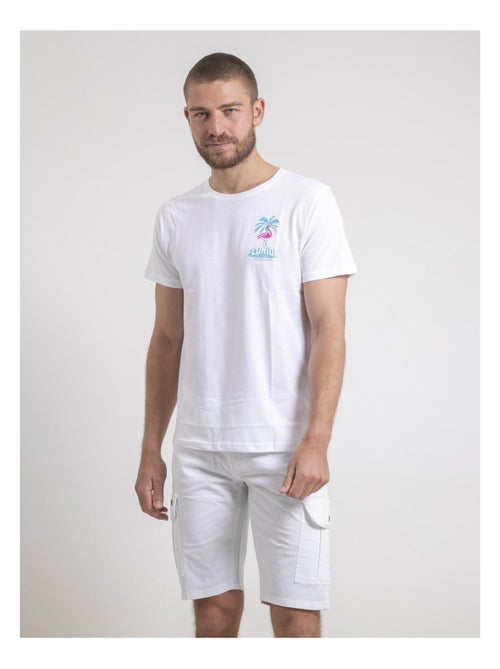 Camiseta de cuello redondo de puro algodón NARUBA - Kiabi