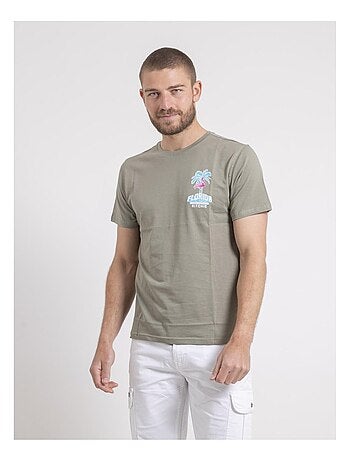 Camiseta de cuello redondo de puro algodón NARUBA