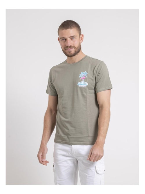 Camiseta de cuello redondo de puro algodón NARUBA - Kiabi
