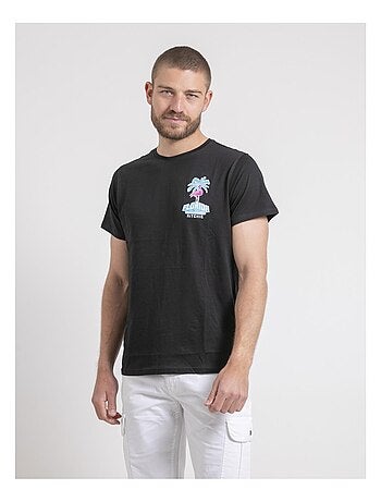 Camiseta de cuello redondo de puro algodón NARUBA