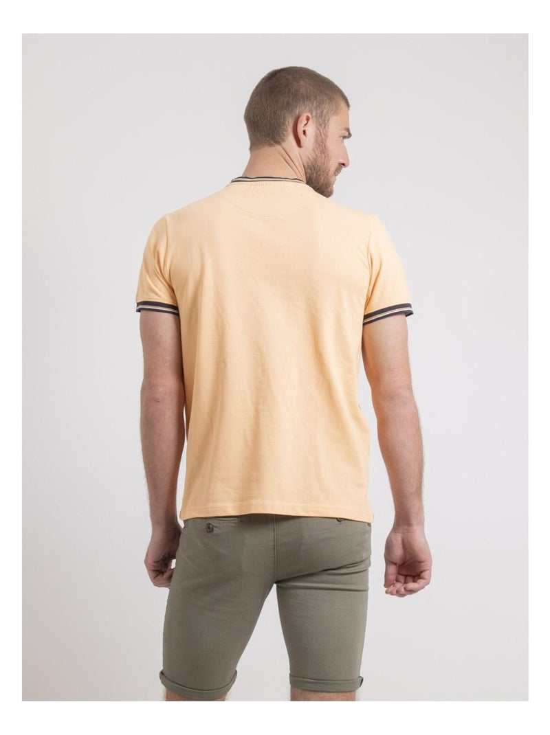 Camiseta de cuello redondo de puro algodón NECAMIX Naranja - Kiabi