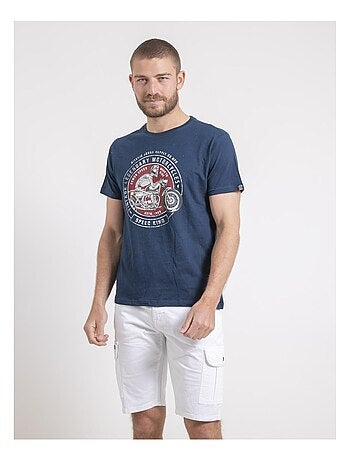 Camiseta de cuello redondo de puro algodón NELIZIO