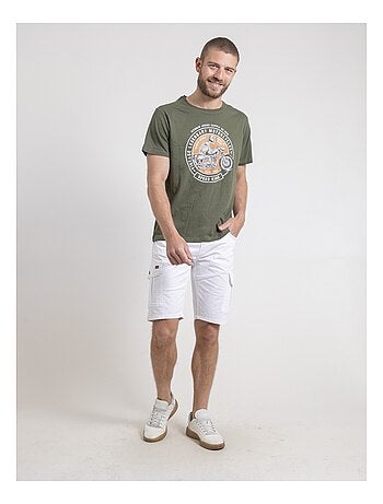 Camiseta de cuello redondo de puro algodón NELIZIO