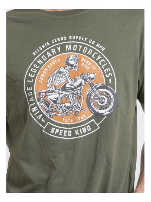 Camiseta de cuello redondo de puro algodón NELIZIO - Kiabi