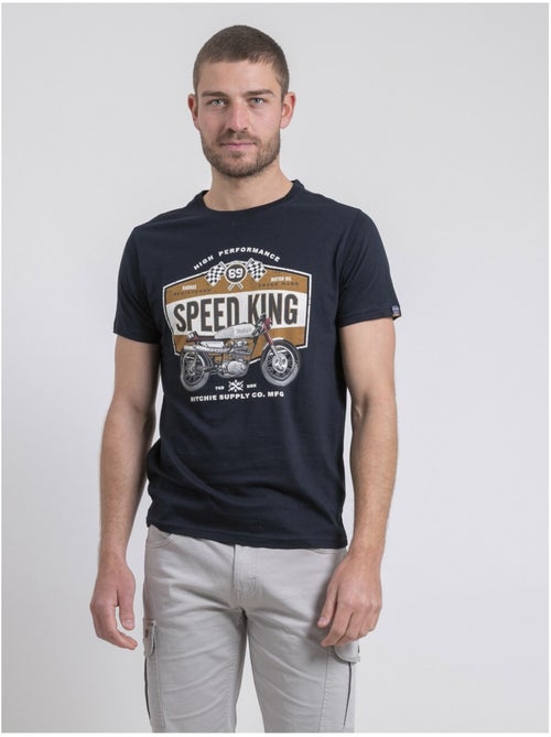 Camiseta de cuello redondo de puro algodón NELORIC - Kiabi