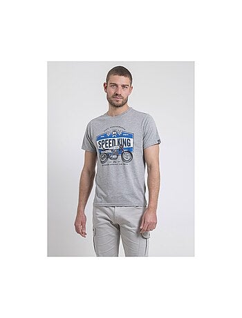 Camiseta de cuello redondo de puro algodón NELORIC