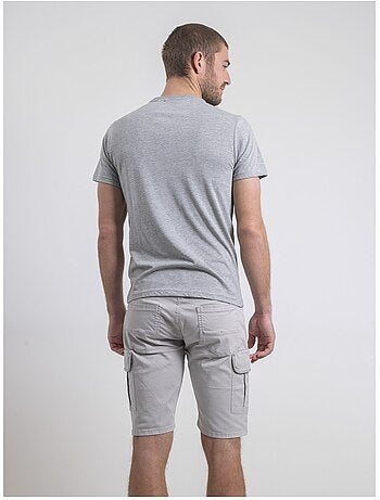 Camiseta de cuello redondo de puro algodón NELORIC