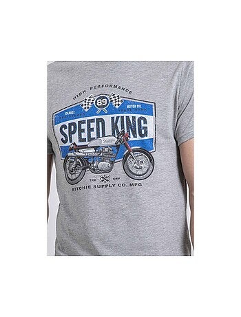 Camiseta de cuello redondo de puro algodón NELORIC