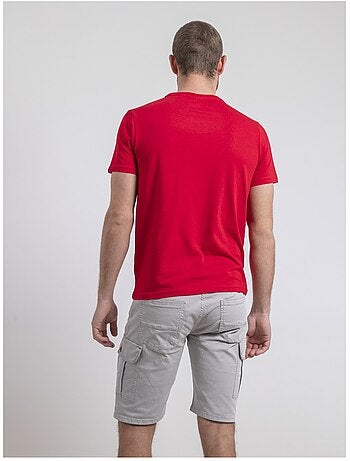 Camiseta de cuello redondo de puro algodón NELORIC