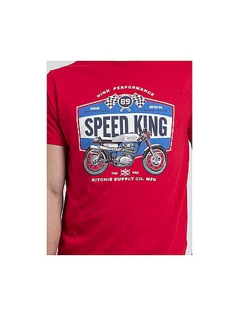 Camiseta de cuello redondo de puro algodón NELORIC