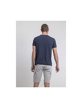 Camiseta de cuello redondo de puro algodón NERIGOTE