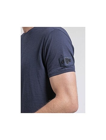 Camiseta de cuello redondo de puro algodón NERIGOTE