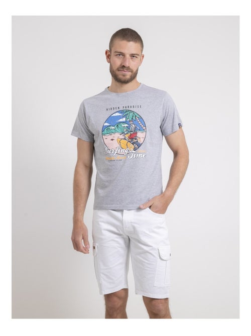 Camiseta de cuello redondo de puro algodón NEROMAX - Kiabi