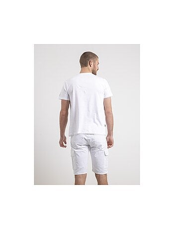 Camiseta de cuello redondo de puro algodón NEVENOU