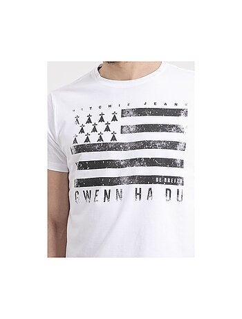 Camiseta de cuello redondo de puro algodón NEVENOU