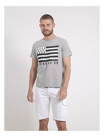 Camiseta de cuello redondo de puro algodón NEVENOU