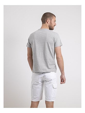 Camiseta de cuello redondo de puro algodón NEVENOU