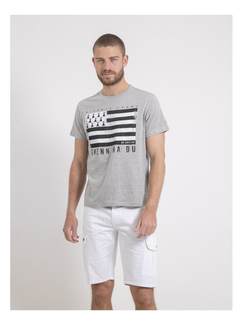 Camiseta de cuello redondo de puro algodón NEVENOU - Kiabi