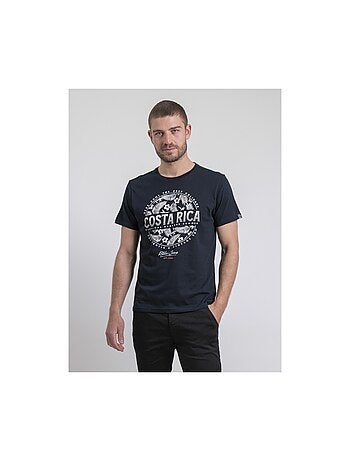 Camiseta de cuello redondo de puro algodón NEVOLTA