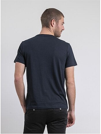 Camiseta de cuello redondo de puro algodón NEVOLTA