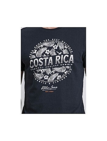 Camiseta de cuello redondo de puro algodón NEVOLTA