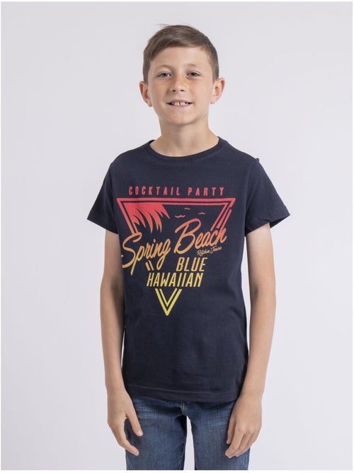 Camiseta de cuello redondo de puro algodón NOCLARK-J - Kiabi