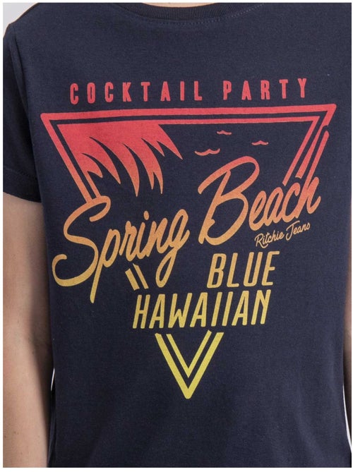 Camiseta de cuello redondo de puro algodón NOCLARK-J - Kiabi