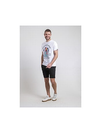 Camiseta de cuello redondo de puro algodón NOUKIWI