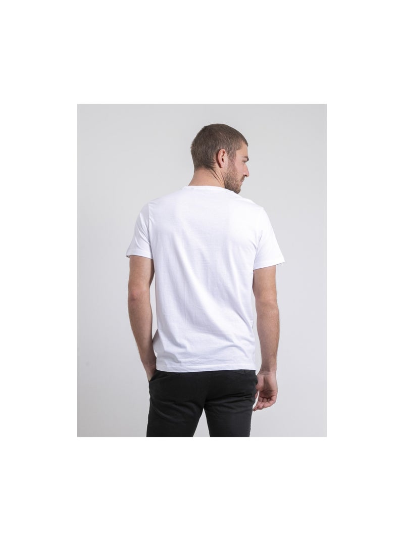 Camiseta de cuello redondo de puro algodón NOUKIWI Blanco - Kiabi