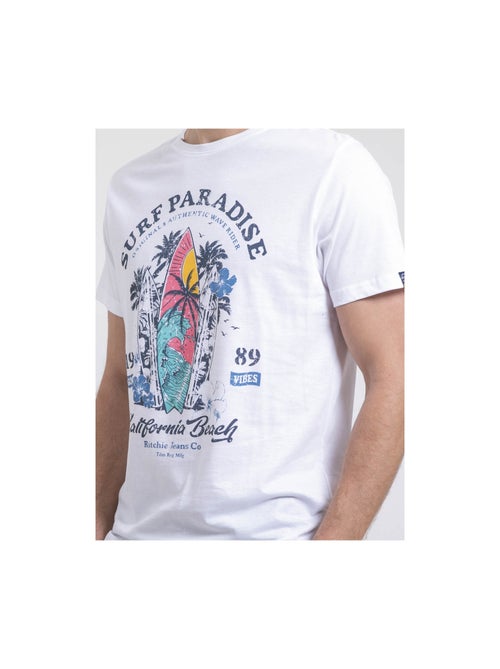 Camiseta de cuello redondo de puro algodón NOUKIWI - Kiabi