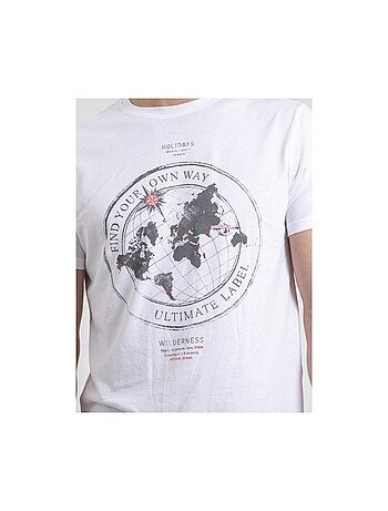 Camiseta de cuello redondo de puro algodón NOULAME