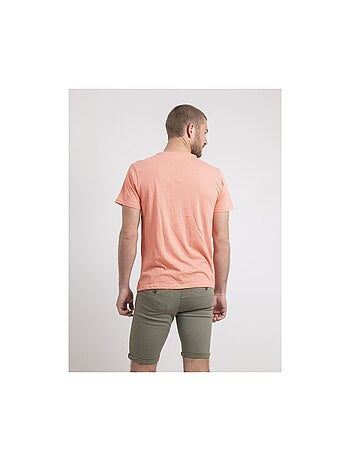 Camiseta de cuello redondo de puro algodón NOULAME